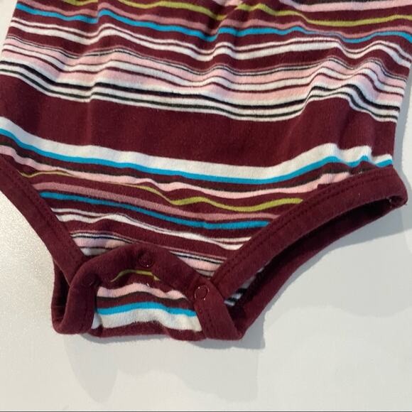 Juicy Couture Onesie Sz 6 months Long sleeve Striped Onesie - Picture 6 of 6